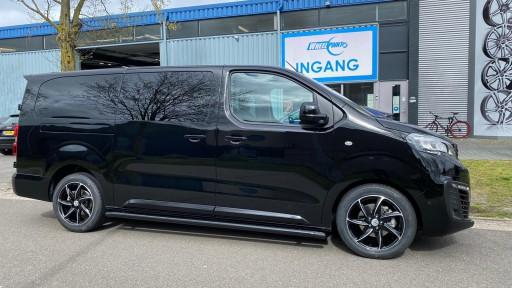 Peugeot Expert met 18 inch Ronal R51 zwart-pol