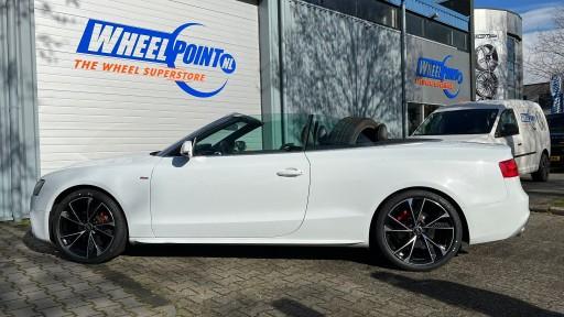 Audi A5 cabrio met 19 inch MAM RS6 black-polished velgen