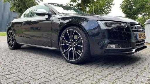 Audi A5 cabrio met 20 inch GMP Gunner zwart-gepolijste velgen