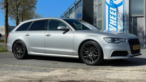 Audi A6 met 20 inch Wheelforce CF2.FF dark steel velgen